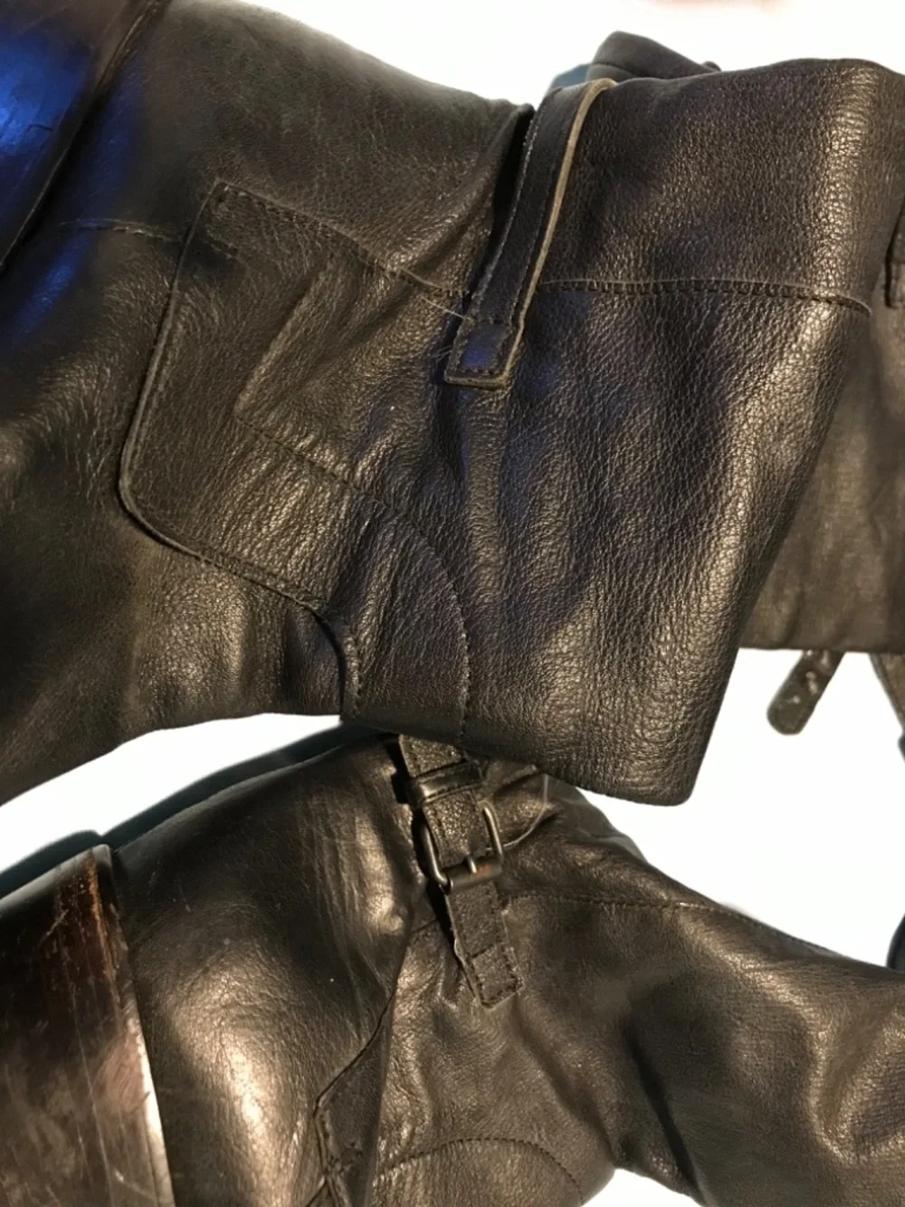 A.R. VANDEVORST boots black straps 37.5 gently worn